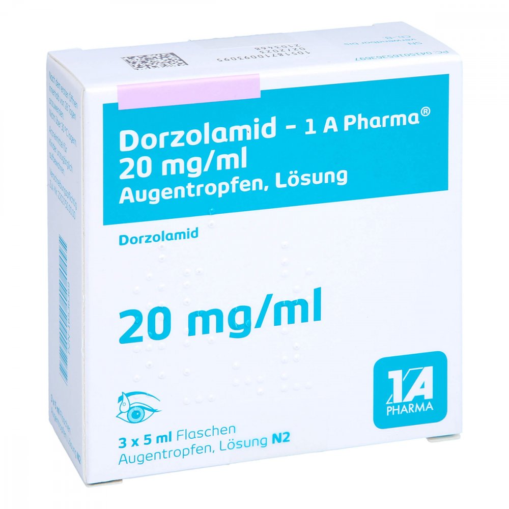 Dorzolamid-1a Pharma 20 Mg/Ml Augentropfen Lösung (3X5 ml)