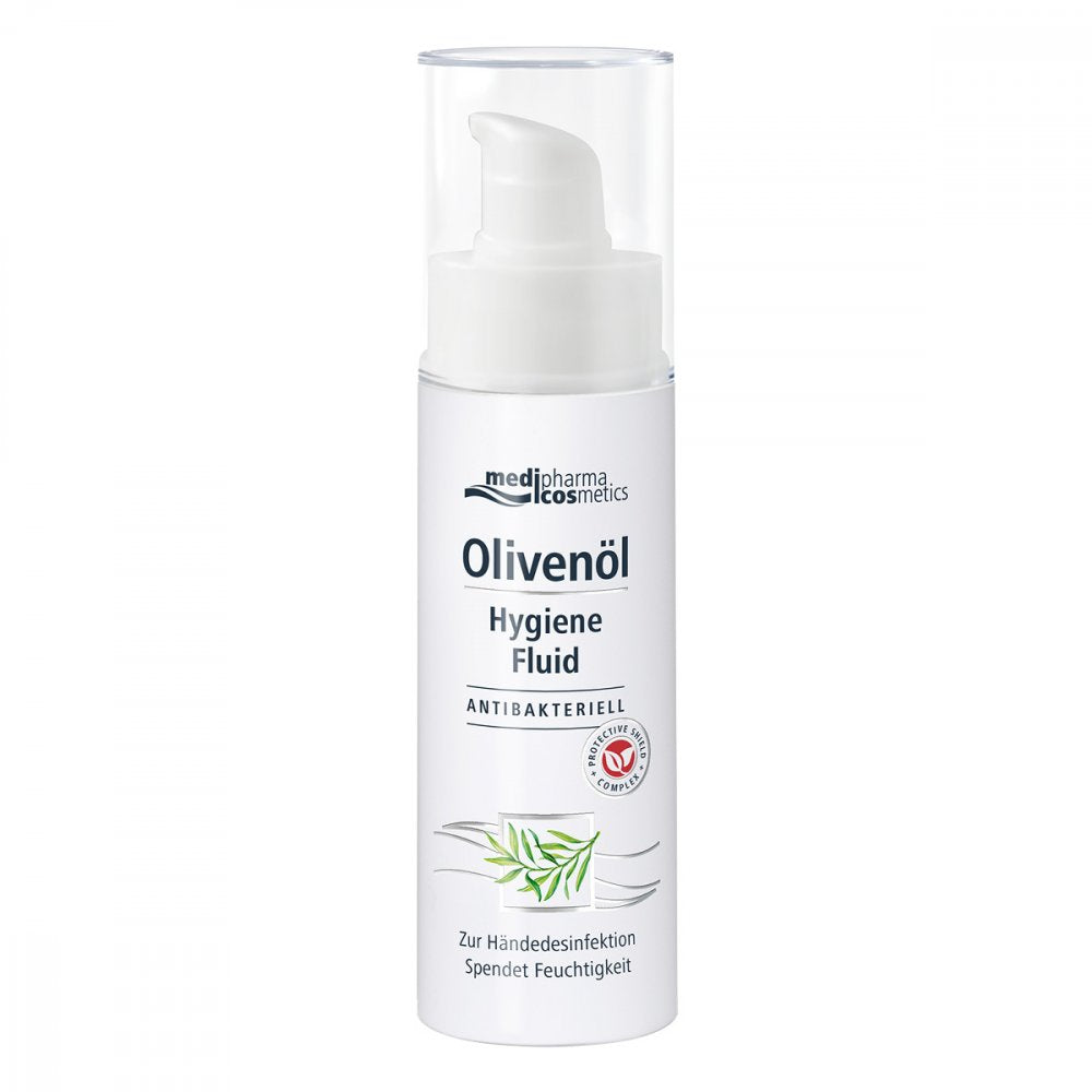 Das Produktfoto zeigt Olivenöl Hygiene Fluid (30 ml) PZN 16624843