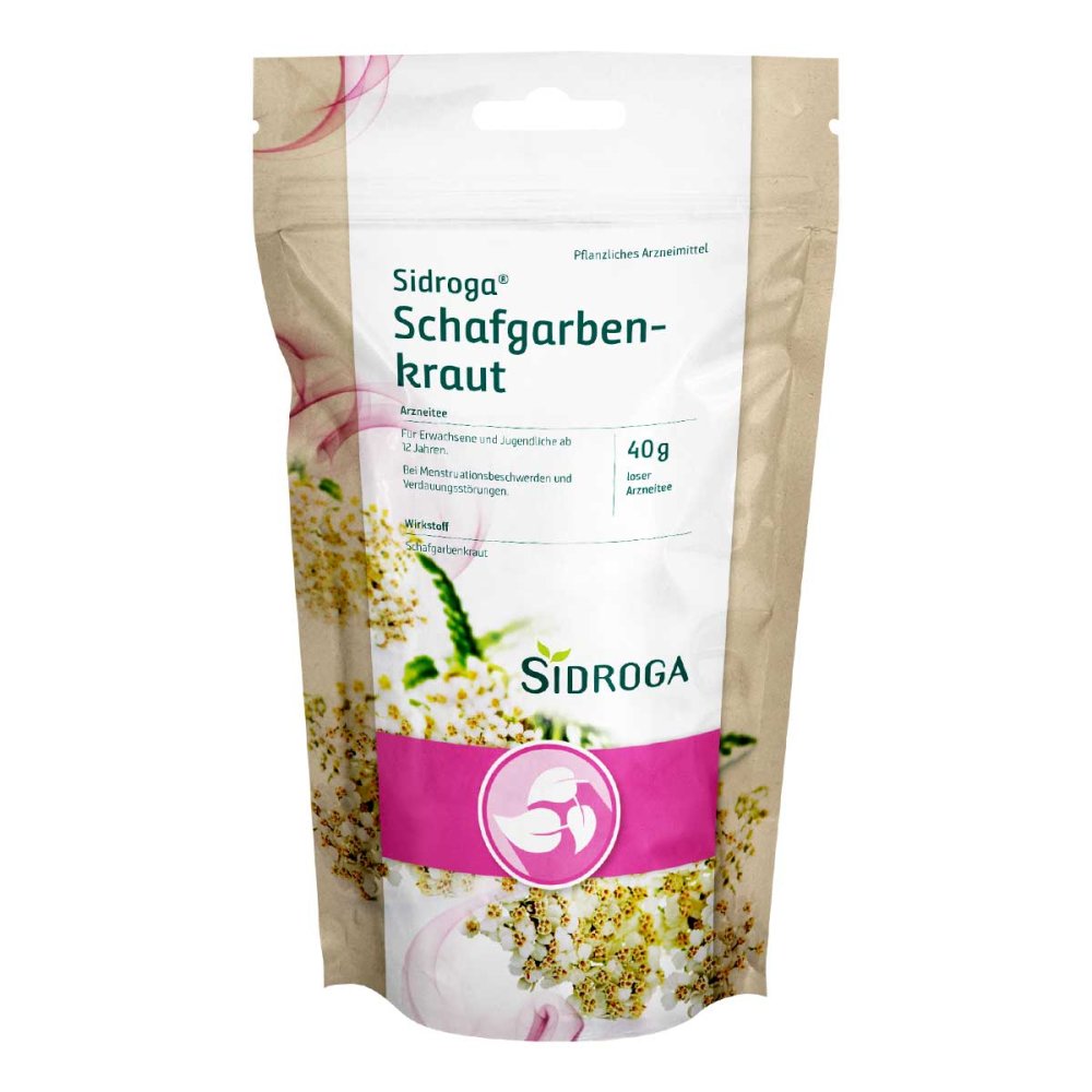 Das Produktfoto zeigt Sidroga Schafgarbenkraut (1X40 g) PZN 16663010