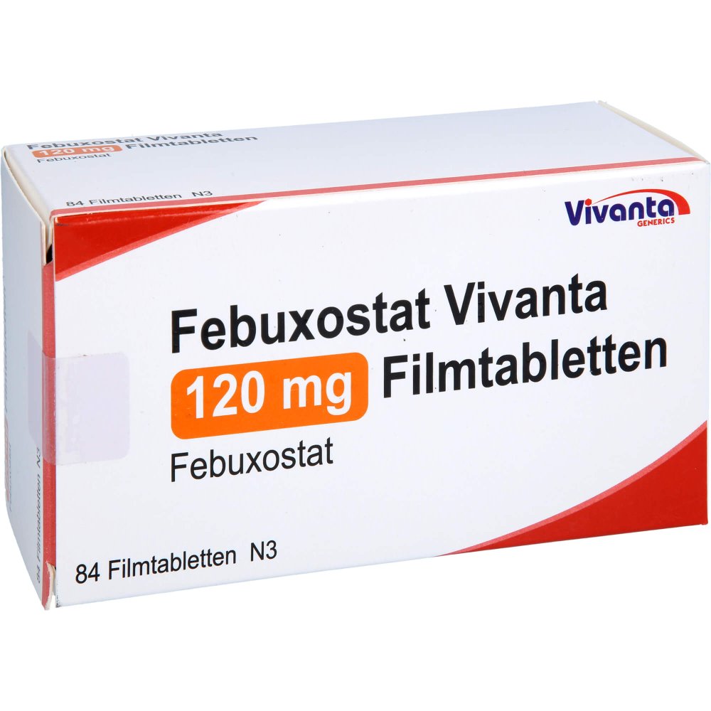 Febuxostat Vivanta 120 Mg Filmtabletten (84 stk)