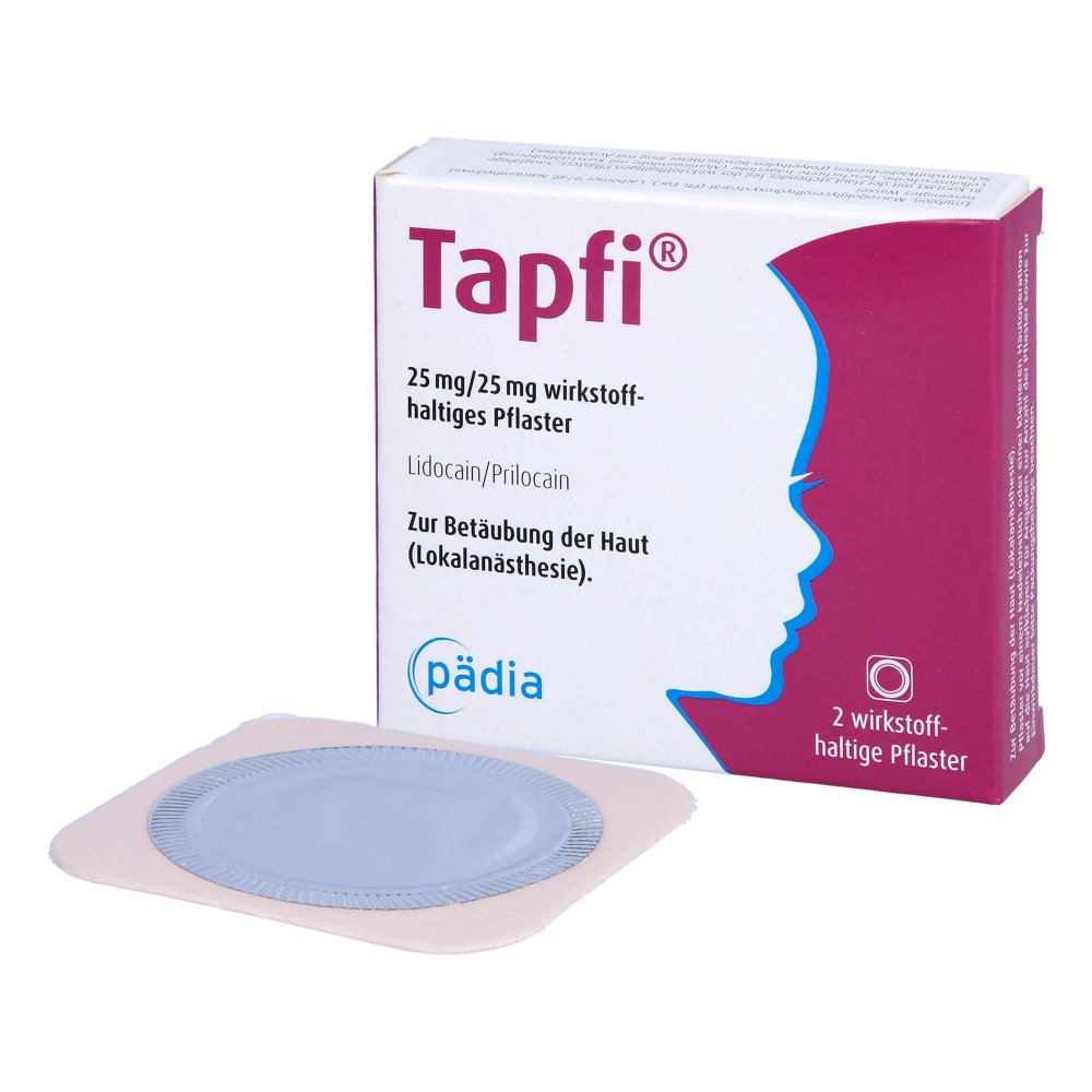Tapfi 25 Mg/25 Mg Wirkstoffhaltiges Pflaster (2 stk)