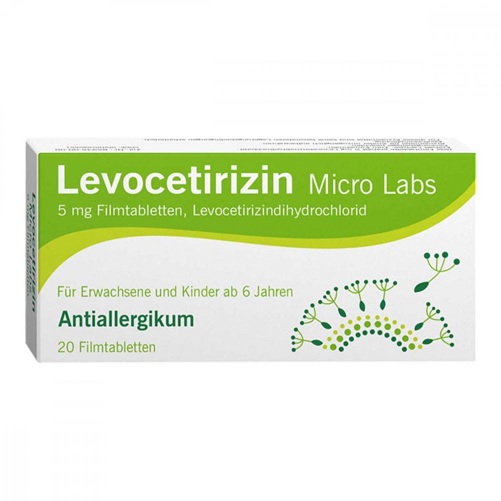 Levocetirizin Micro Labs 5 Mg Filmtabletten (20 stk)