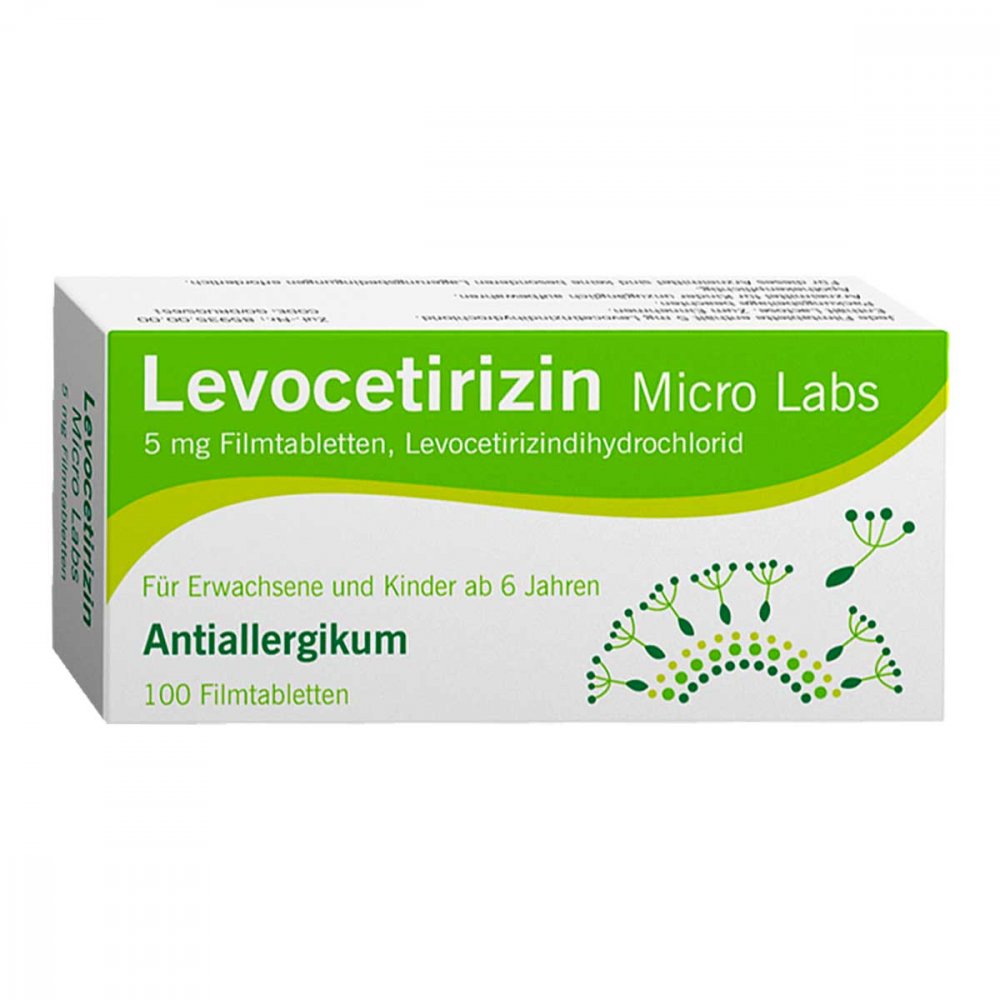 Levocetirizin Micro Labs 5 Mg Filmtabletten (100 stk)