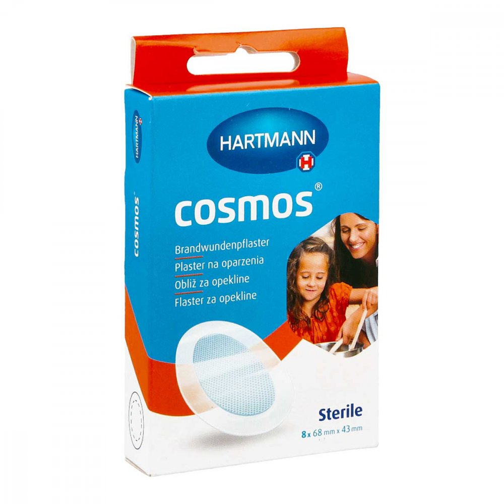 Cosmos Brandwundenpflaster 4,3x6,8 Cm (8 stk)
