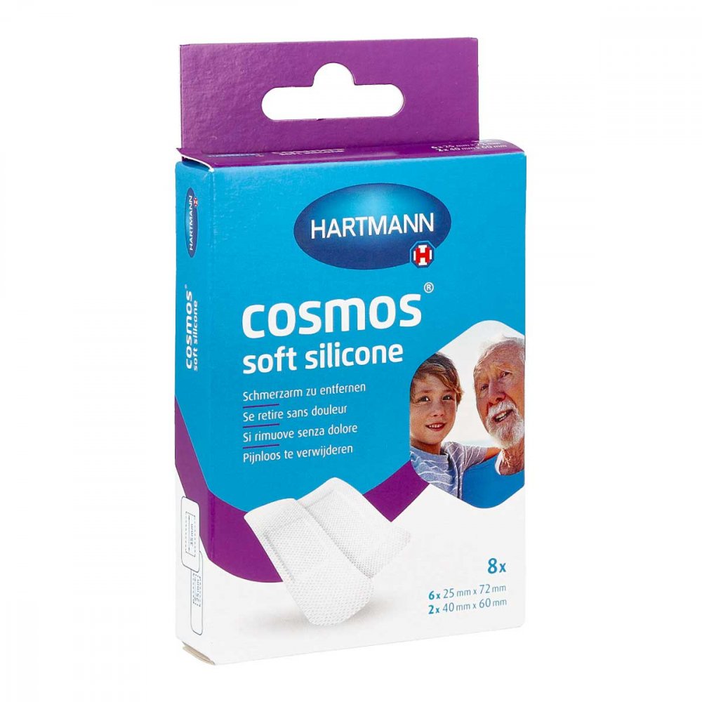 Cosmos Soft Silicone Pflasterstrips 2 Größen (8 stk)
