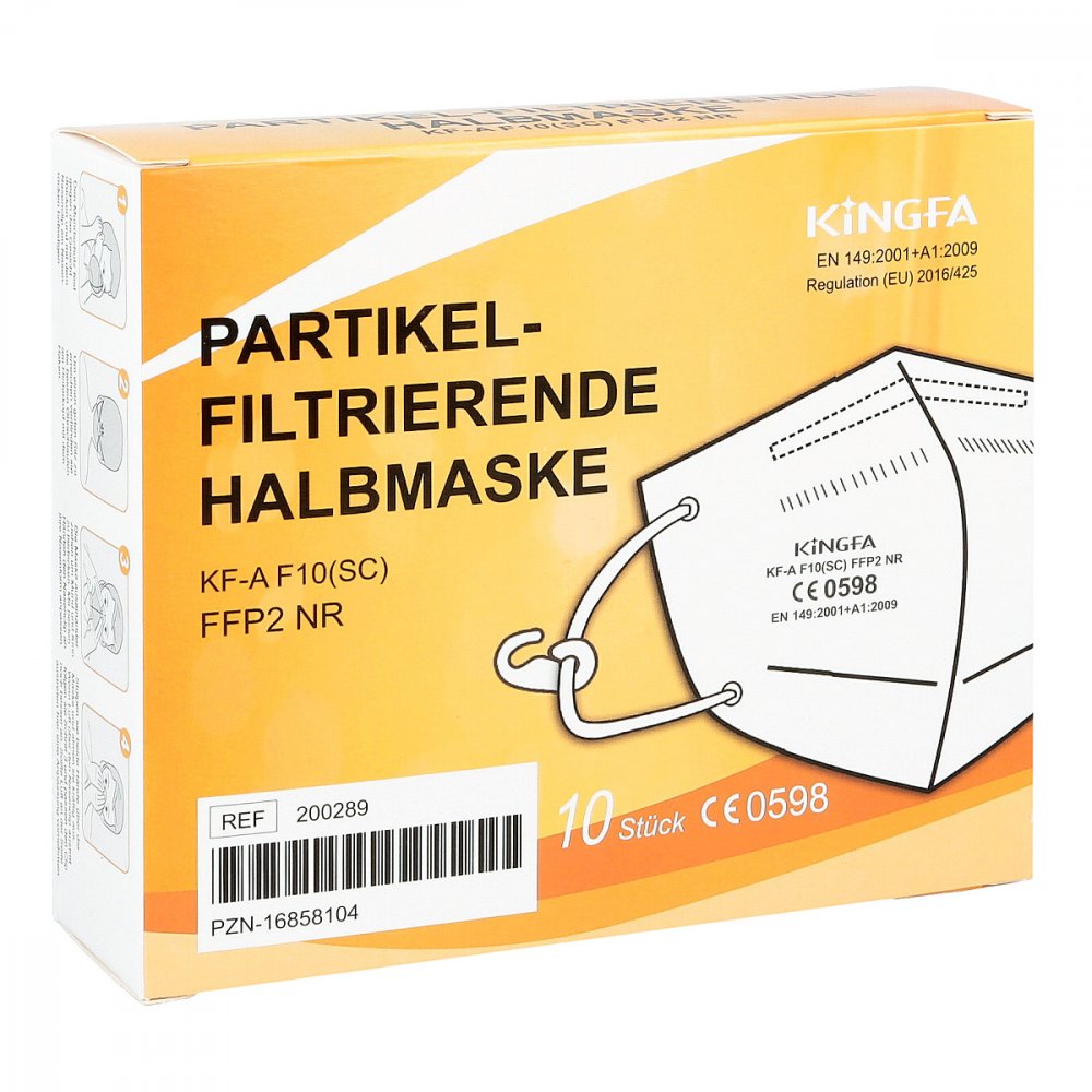 Das Produktfoto zeigt Mundschutz Maske Ffp2 Ohne Ventil (10 stk) PZN 16858104