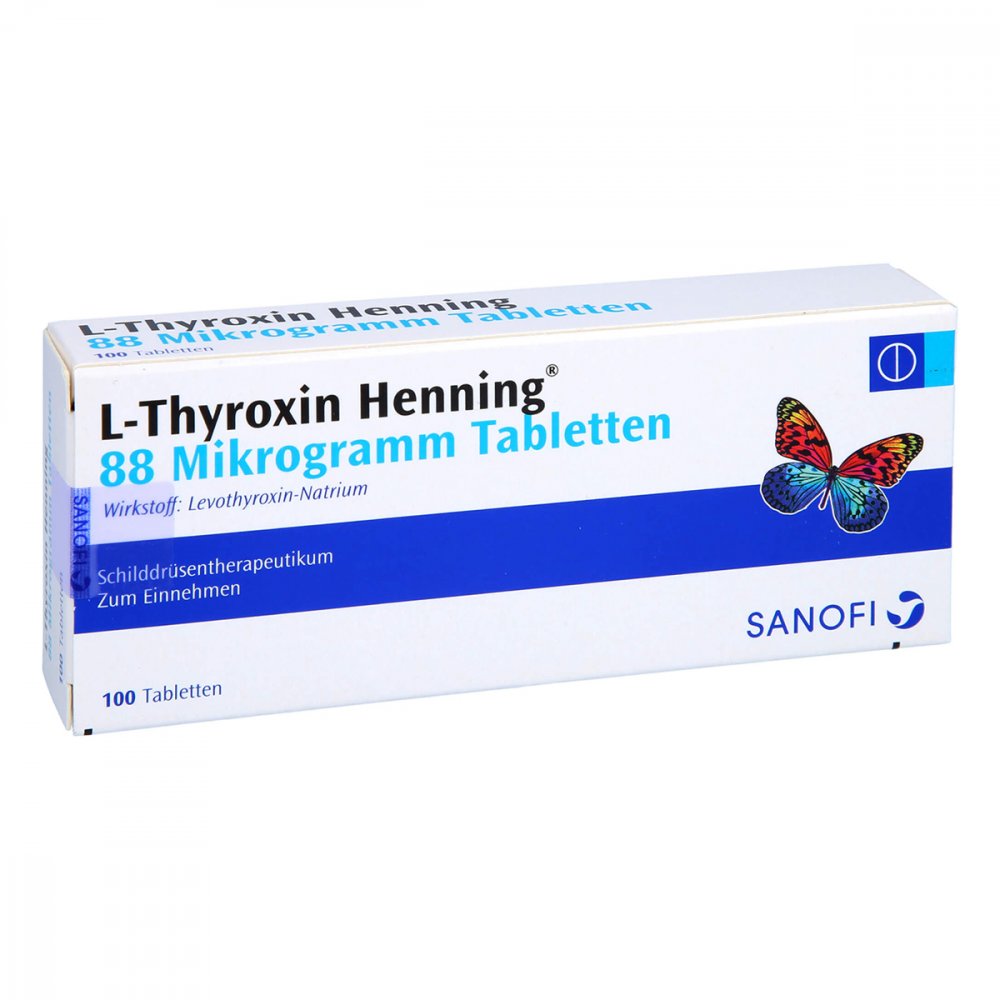 L-Thyroxin Henning 88 Μg Tabletten (100 stk)