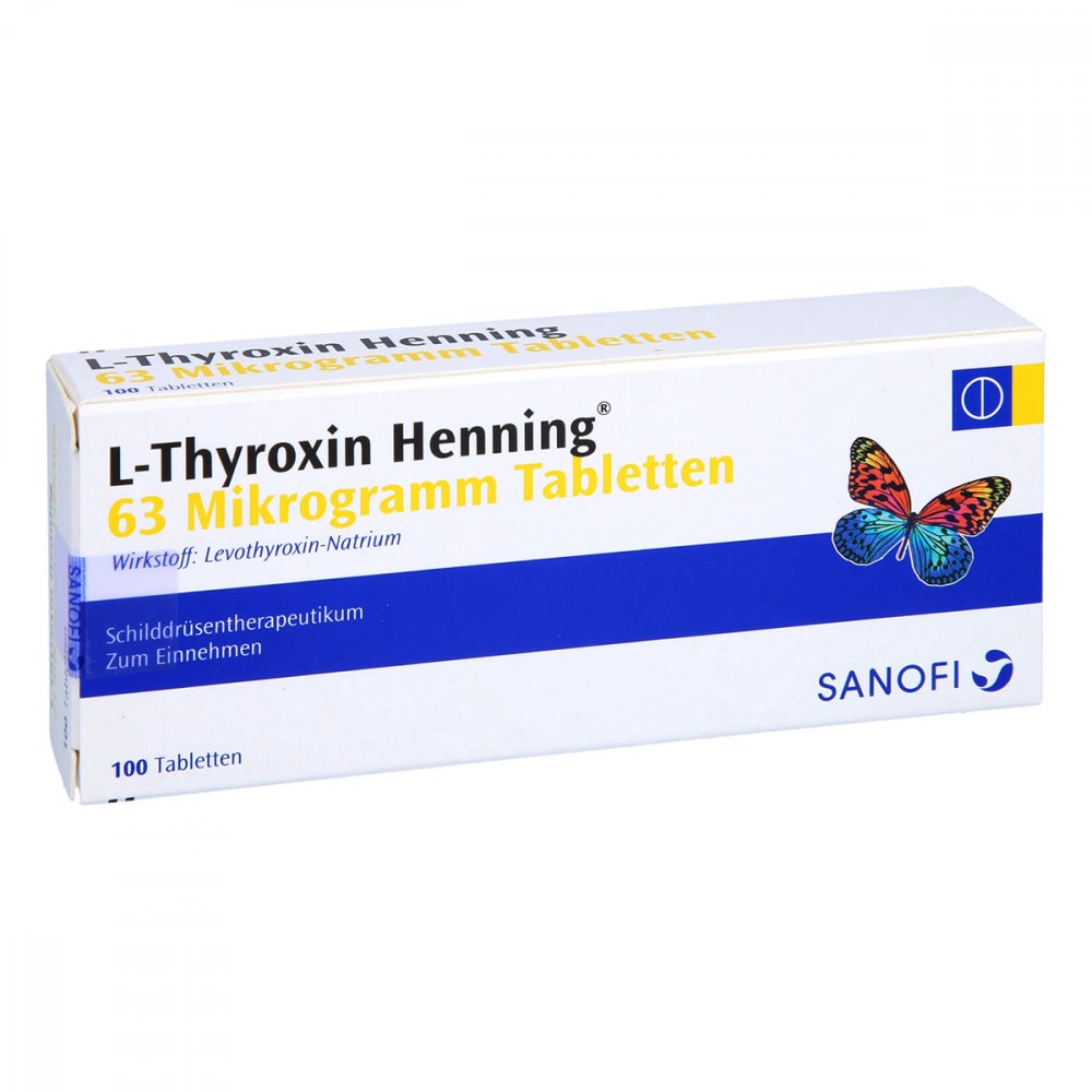 L-Thyroxin Henning 63 Μg Tabletten (100 stk)