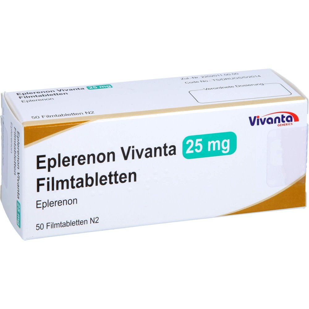 Eplerenon Vivanta 25 Mg Filmtabletten (50 stk)