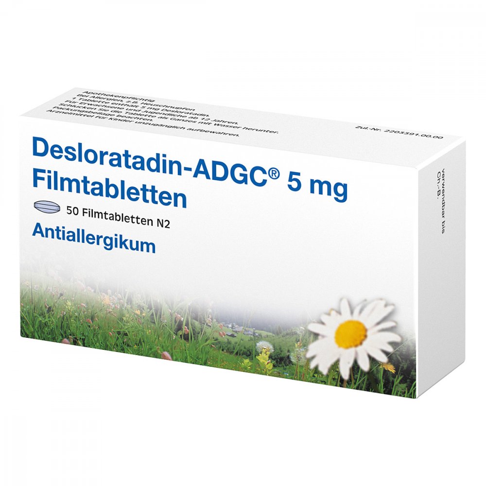 Desloratadin Adgc 5 Mg Filmtabletten (50 stk)