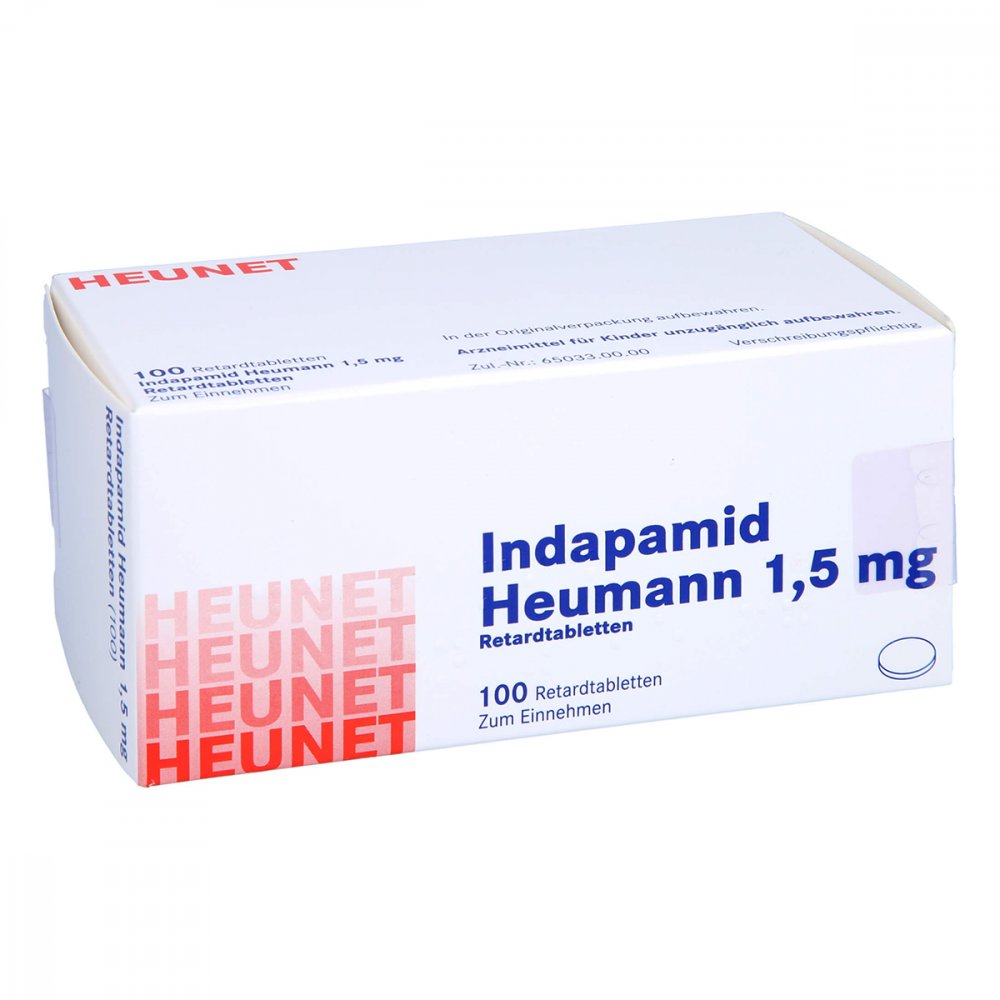 Indapamid Heumann 1,5 Mg Retardtabletten Heunet (100 stk)