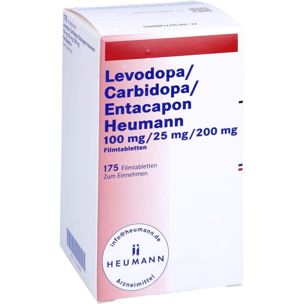 Levodopa/Carbidopa/Entacapon Heumann 100/25/200 (175 stk)