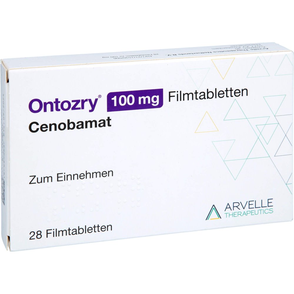 Das Produktfoto zeigt Ontozry 100 Mg Filmtabletten (28 stk) PZN 17259340