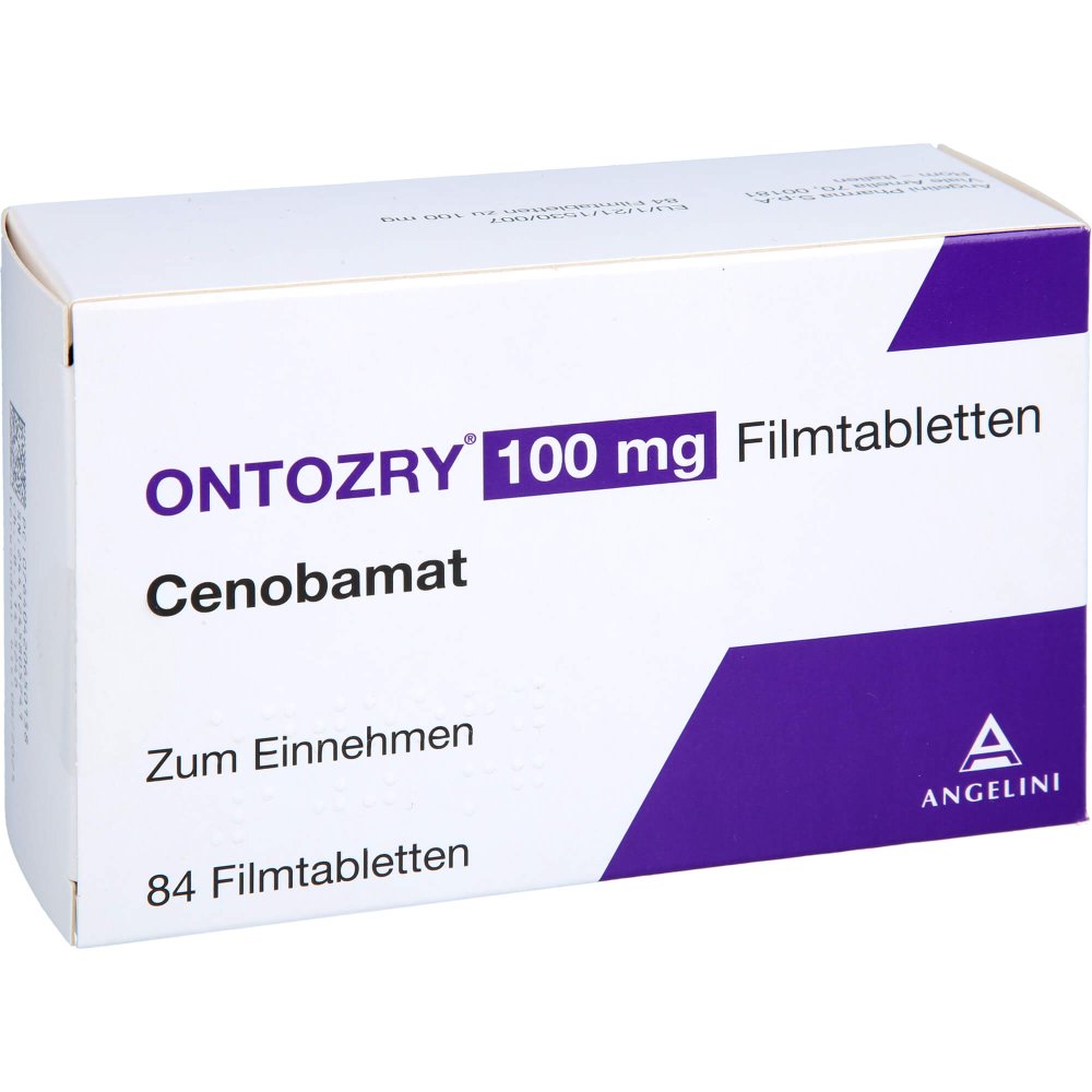 Das Produktfoto zeigt Ontozry 100 Mg Filmtabletten (84 stk) PZN 17259357
