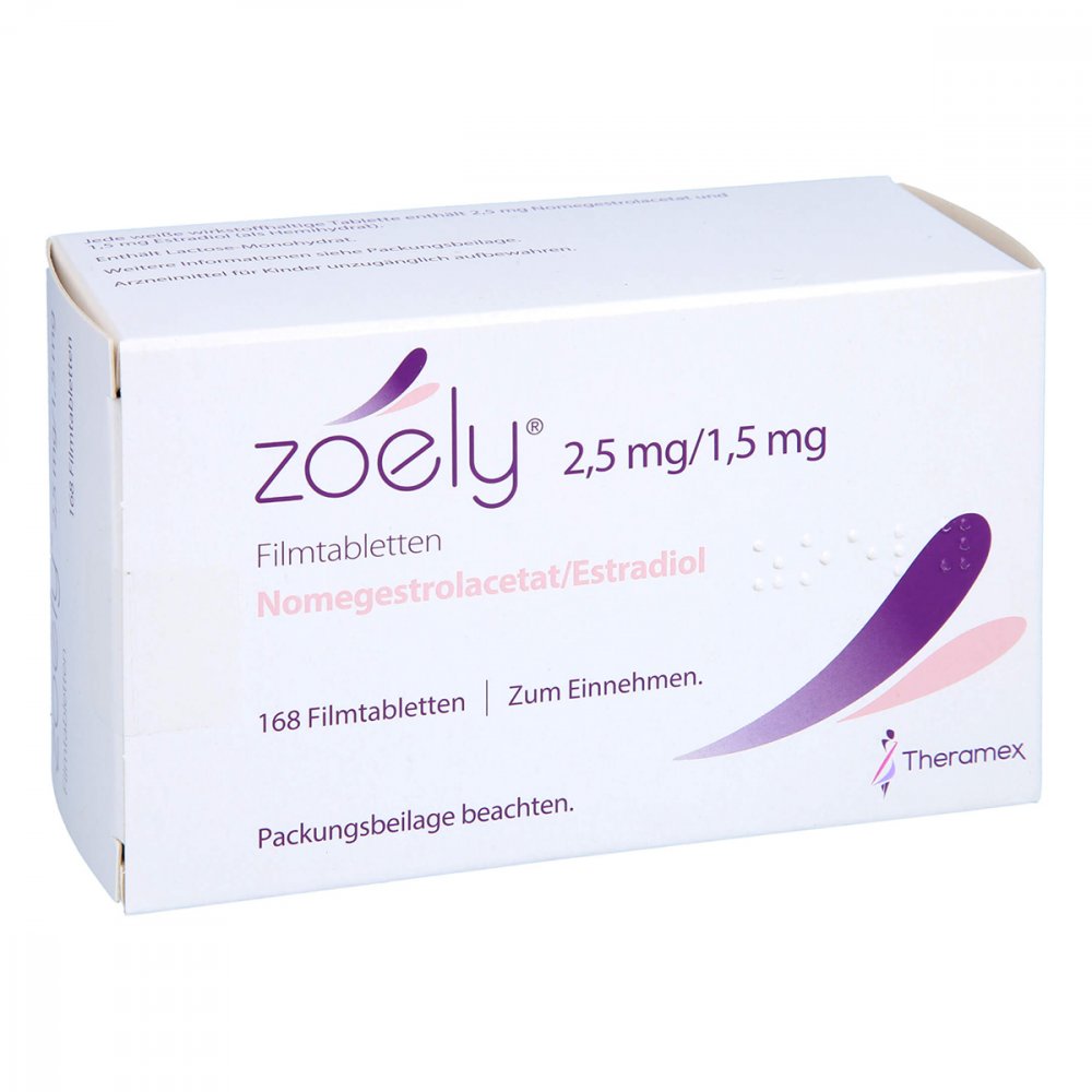 Zoely 2,5 Mg/1,5 Mg Filmtabletten (6X28 stk)