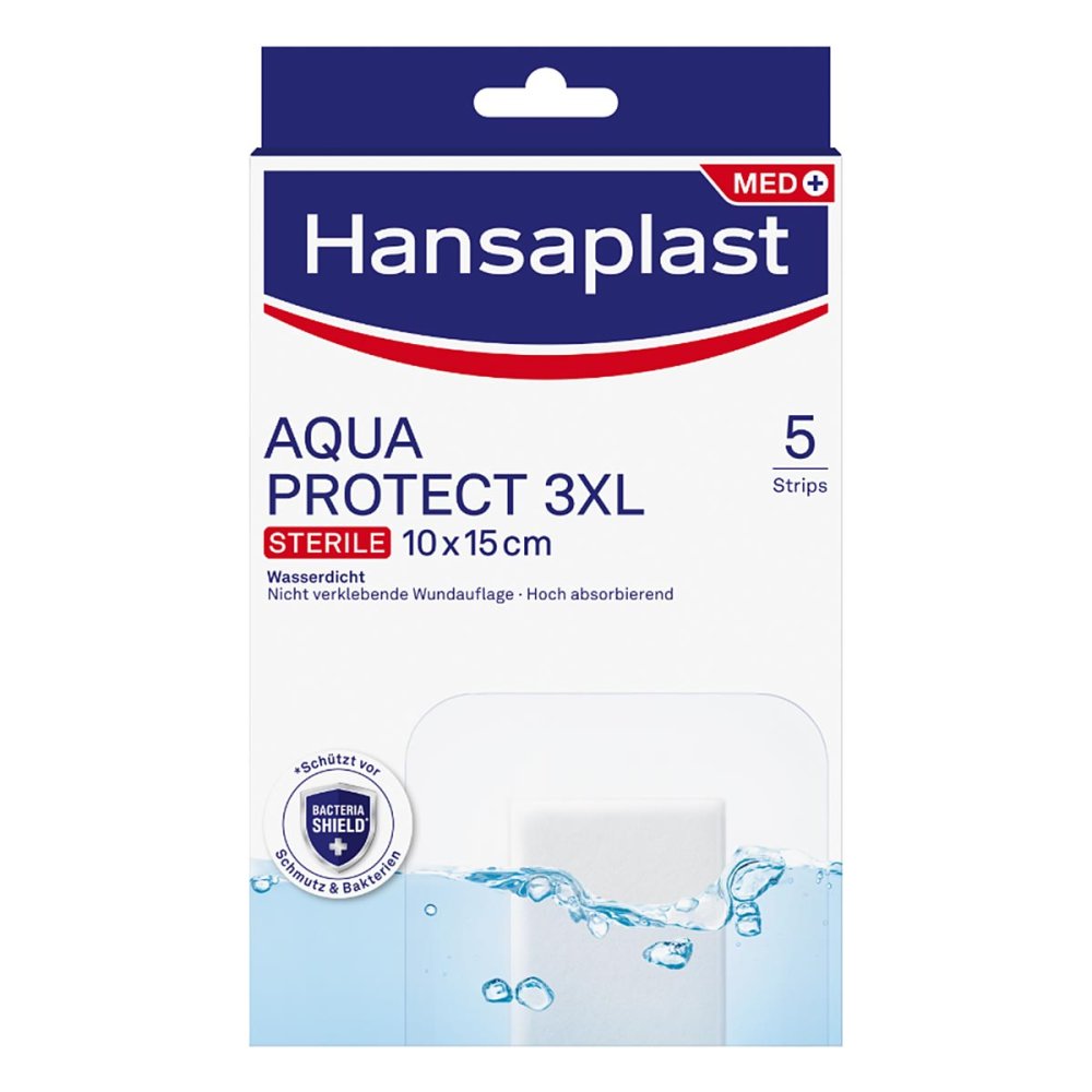 Hansaplast Aqua Protect Wundverb.Steril 10x15 Cm (5 stk)