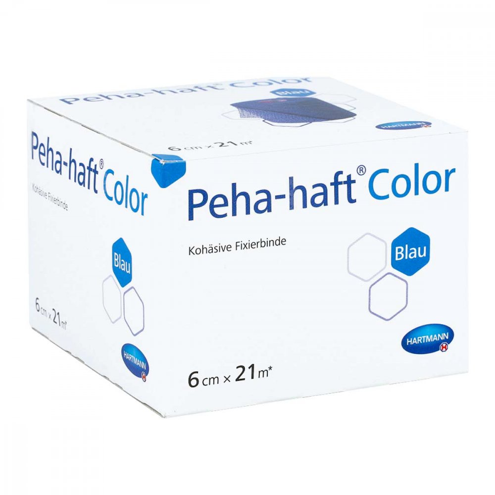 Peha-Haft Color Fixierb.Latexfrei 6 Cmx21 M Blau (1 stk)