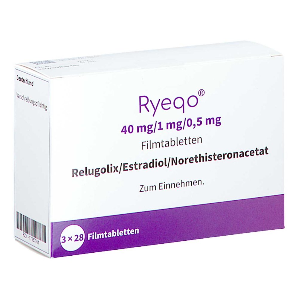 Ryeqo 40 Mg/1 Mg/0,5 Mg Filmtabletten (3X28 stk)