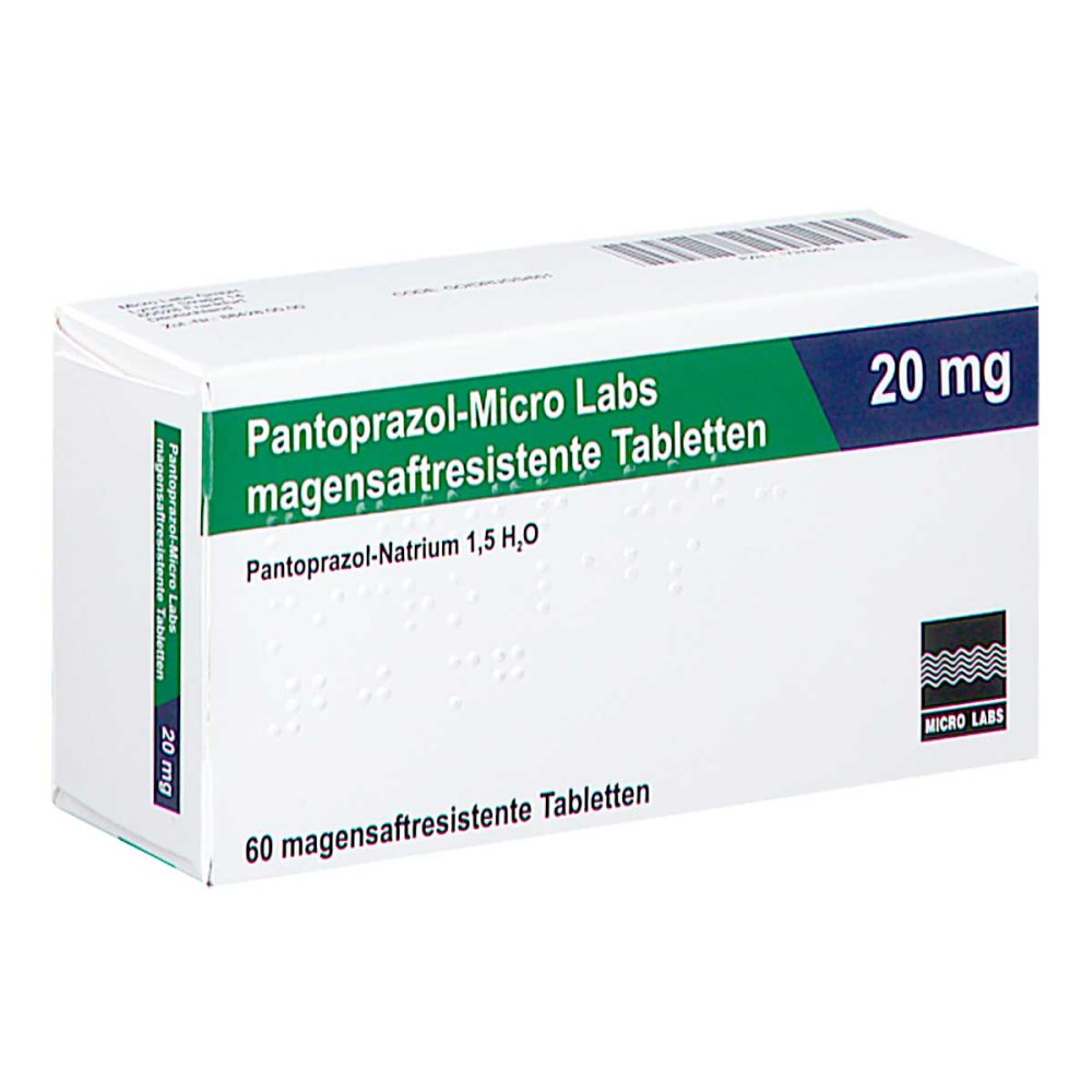 Pantoprazol-Micro Labs 20 Mg Magensaftr.Tabletten (60 stk)
