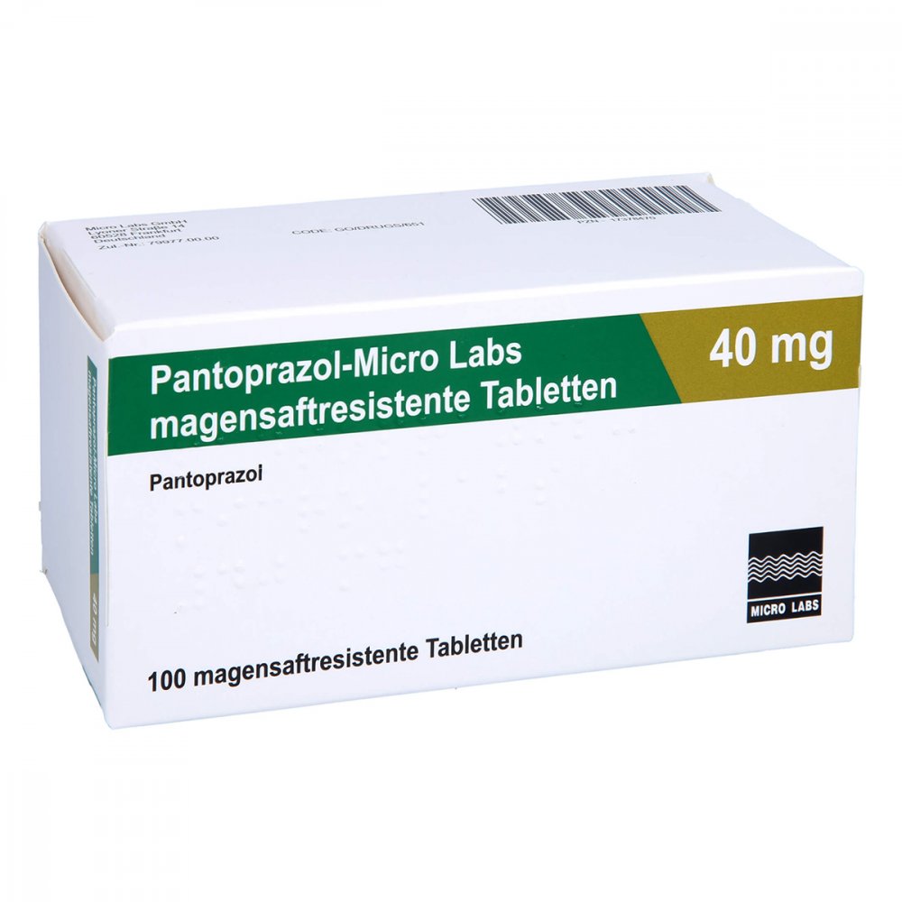 Pantoprazol-Micro Labs 40 Mg Magensaftr.Tabletten (100 stk)