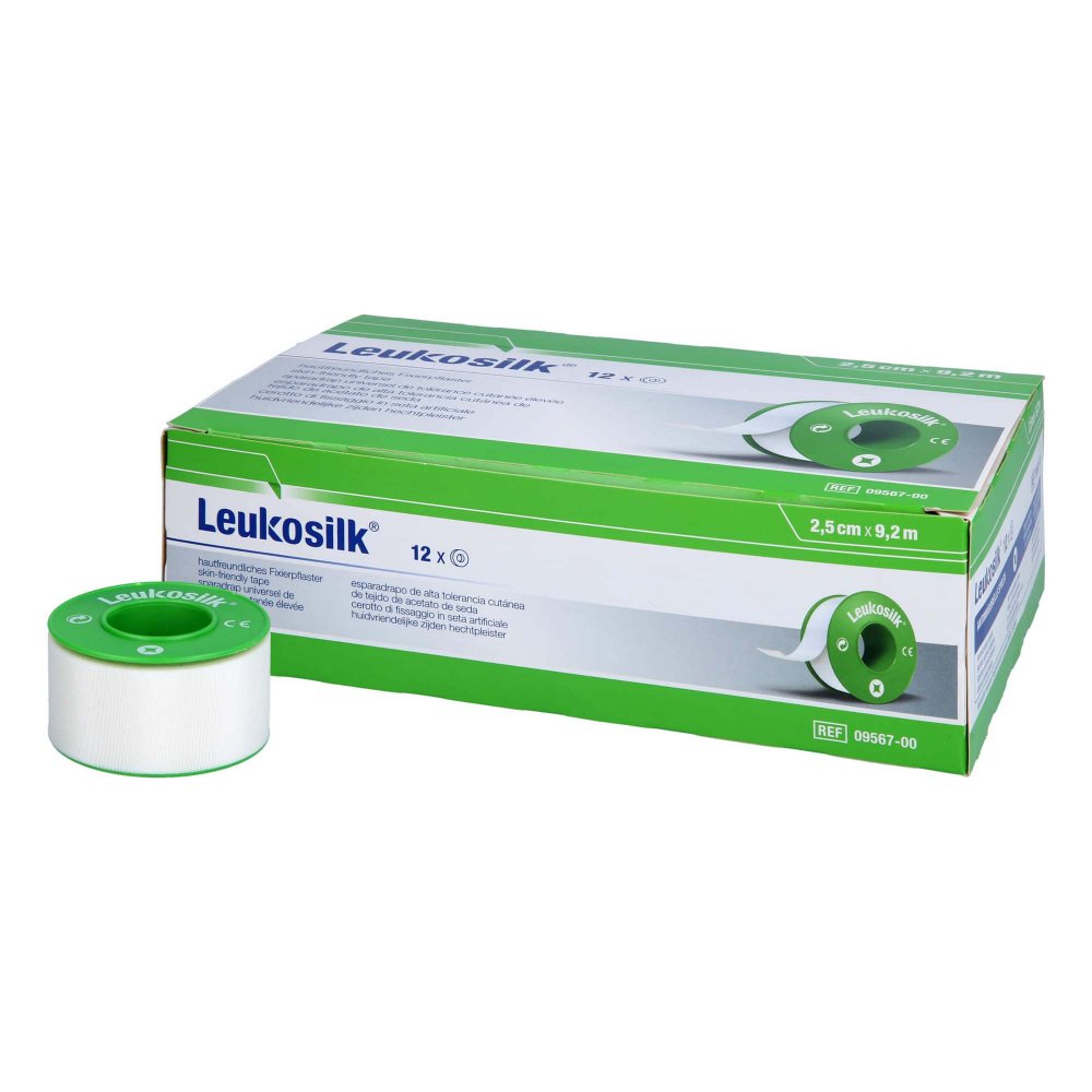 Leukosilk 2,5 Cmx9,2 M (12 stk)