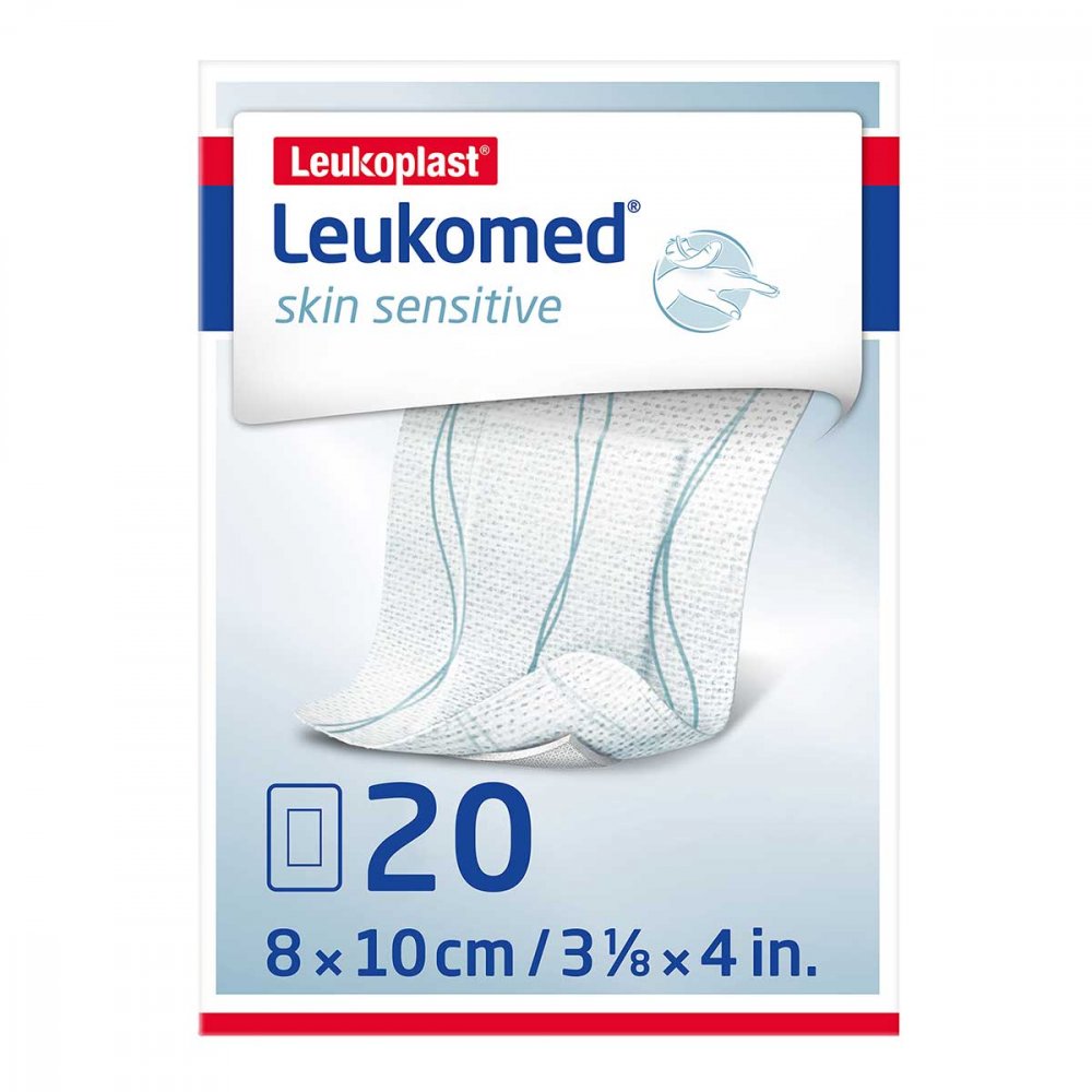 Leukomed Skin Sensitive Steril 8x10 Cm (20 stk)