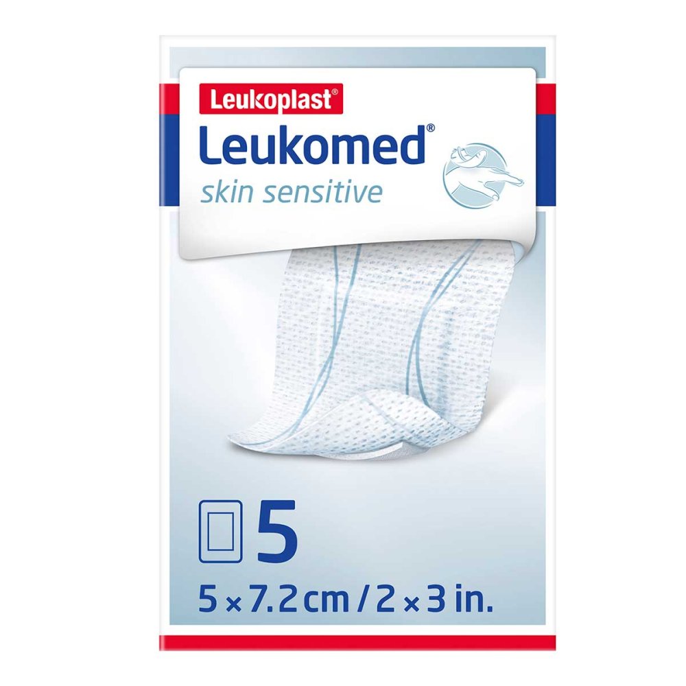 Leukomed Skin Sensitive Steril 5x7,2 Cm (5 stk)