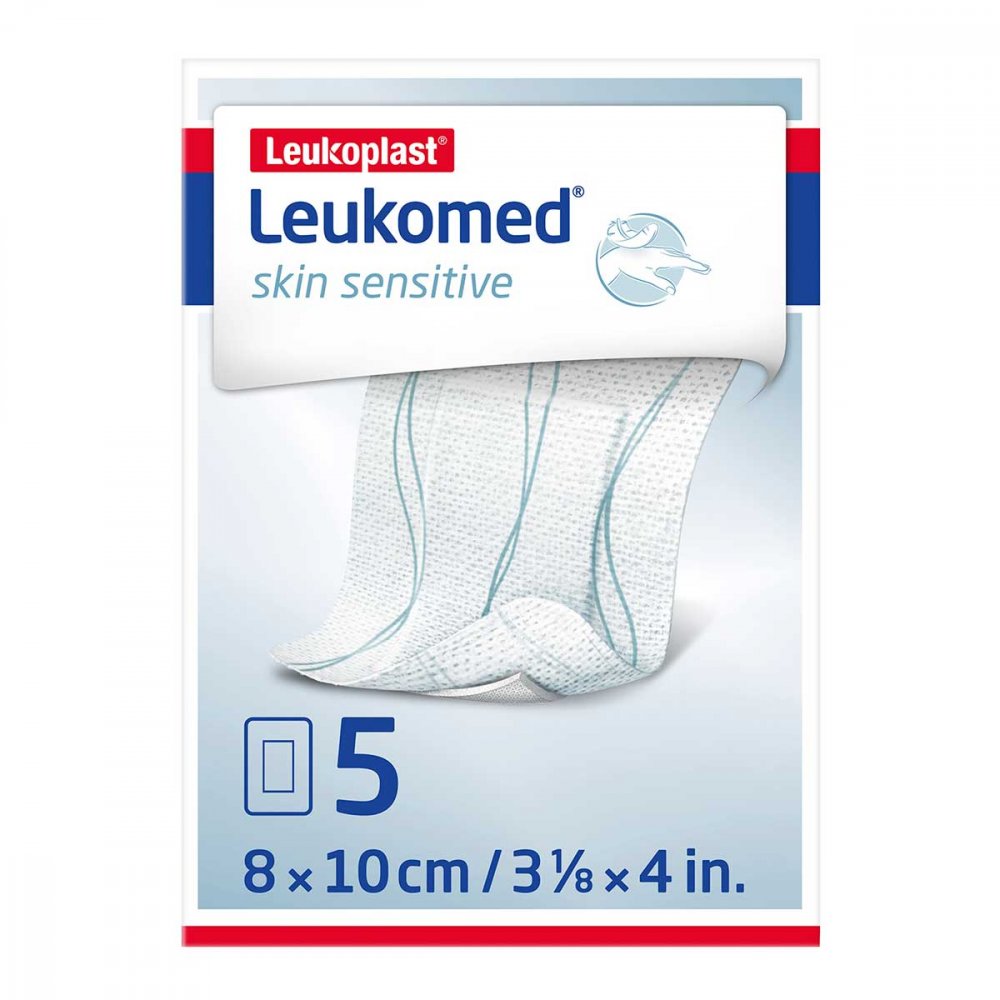 Leukomed Skin Sensitive Steril 8x10 Cm (5 stk)