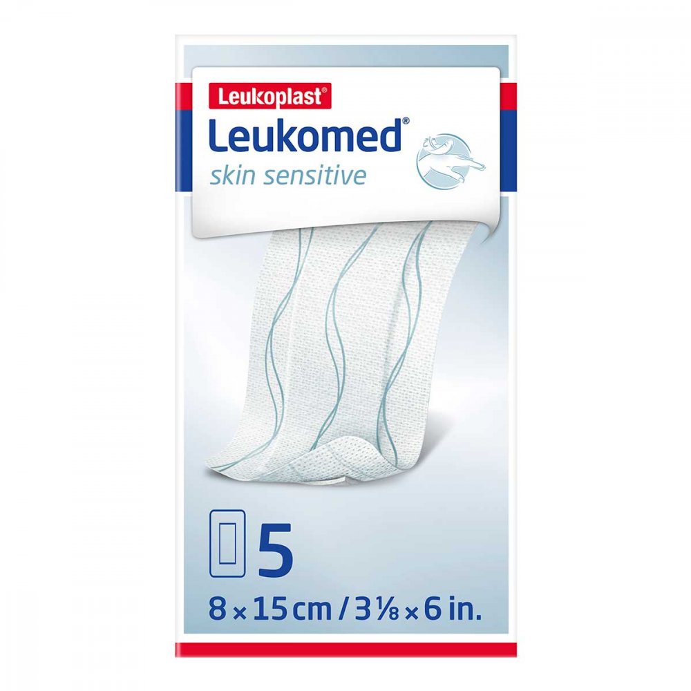 Leukomed Skin Sensitive Steril 8x15 Cm (5 stk)