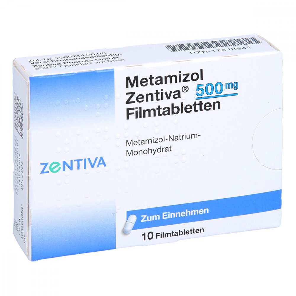 Metamizol Zentiva 500 Mg Filmtabletten (10 stk)