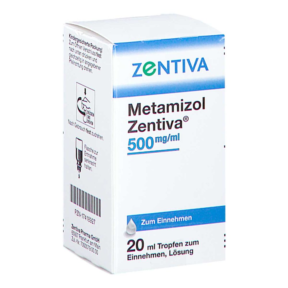 Metamizol Zentiva 500 Mg/Ml Tropf.Z.Einnehmen Lsg. (20 ml)