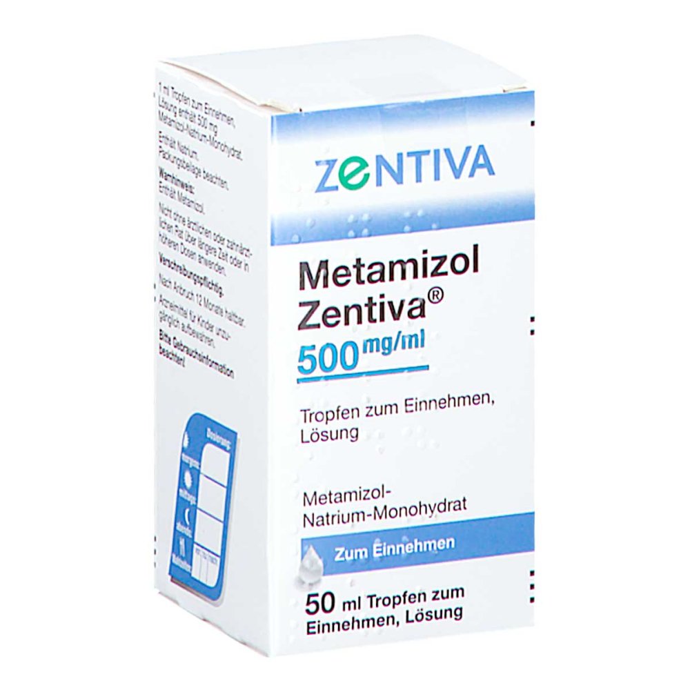 Metamizol Zentiva 500 Mg/Ml Tropf.Z.Einnehmen Lsg. (50 ml)
