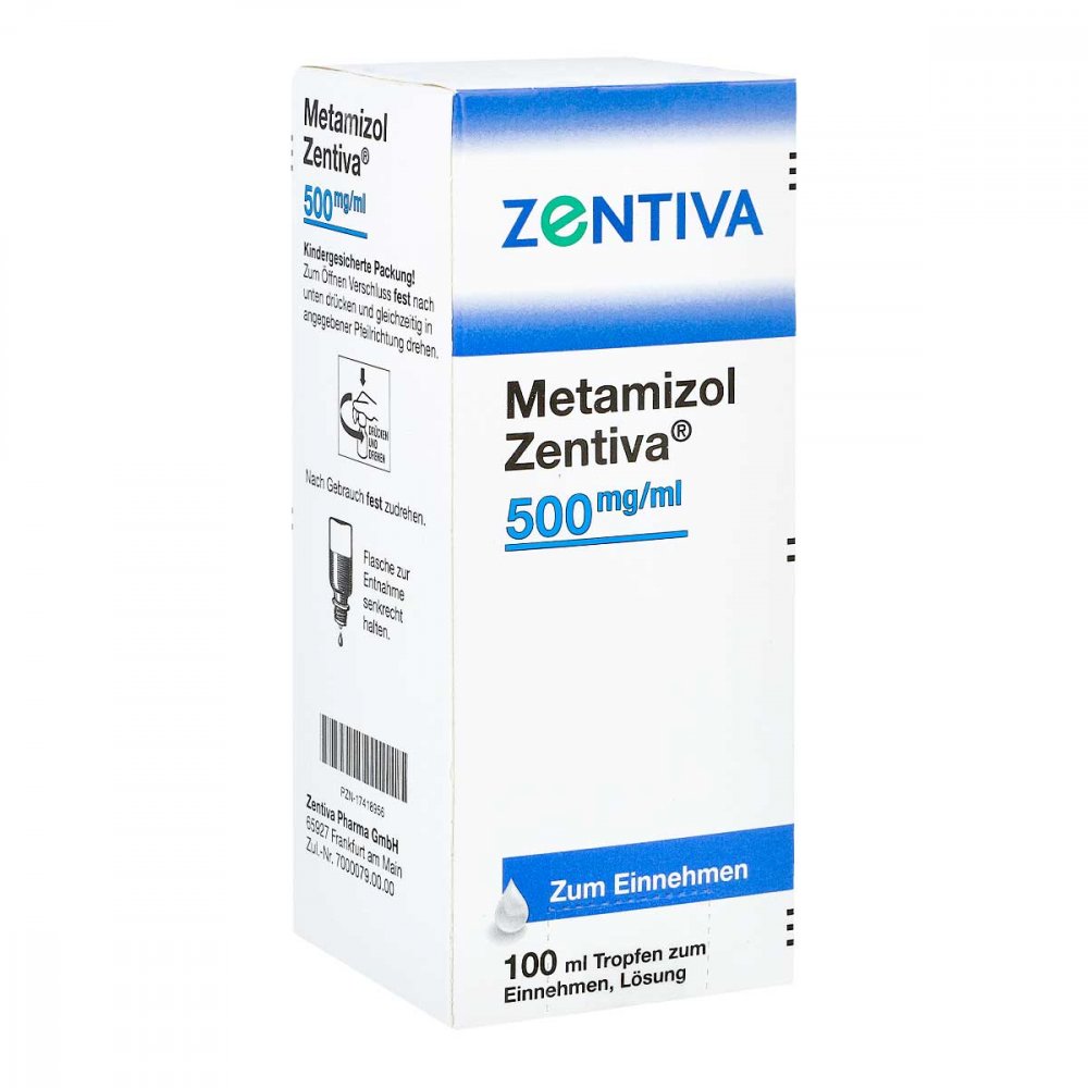 Metamizol Zentiva 500 Mg/Ml Tropf.Z.Einnehmen Lsg. (100 ml)