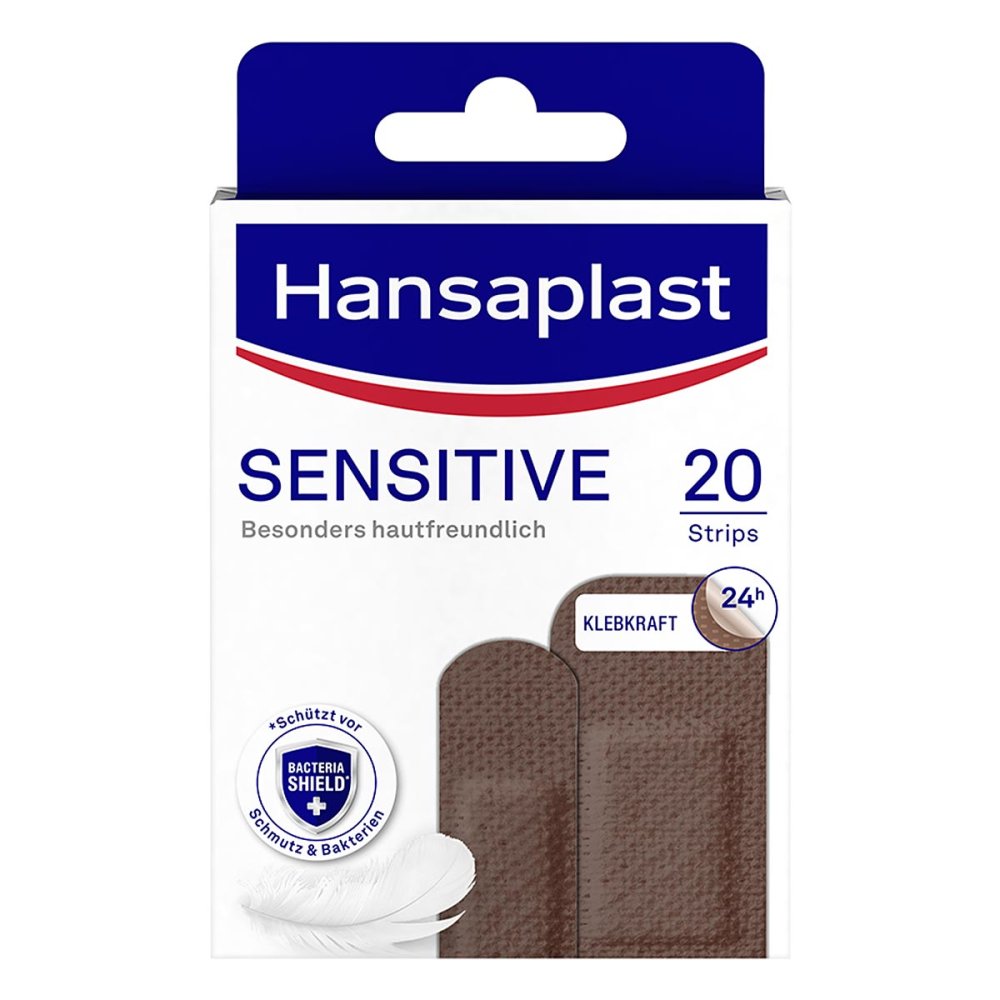 Hansaplast Sensitive Pflasterstrips Hautton Dark (20 stk)