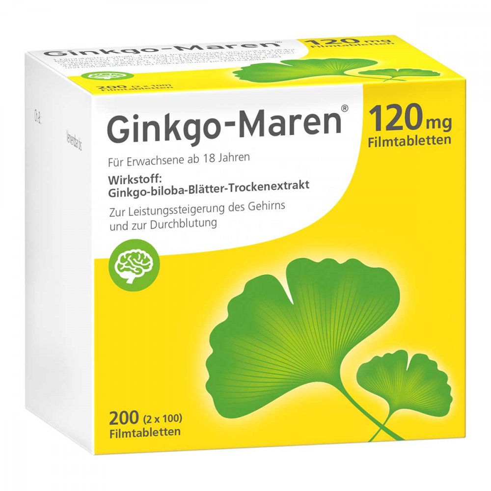 Ginkgo-Maren 120 Mg Filmtabletten (200 stk)