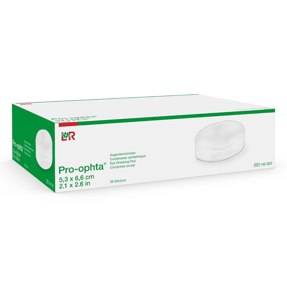 Pro-Ophta Augenkompressen 5,3x6,6 Cm Unsteril (50 stk)