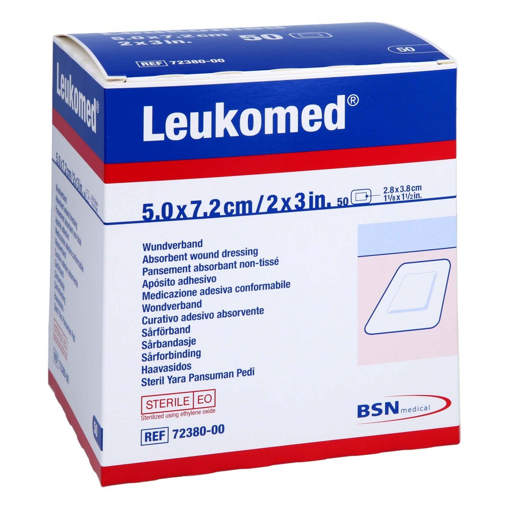 Leukomed Sterile Pflaster 5x7,2 Cm (50 stk)