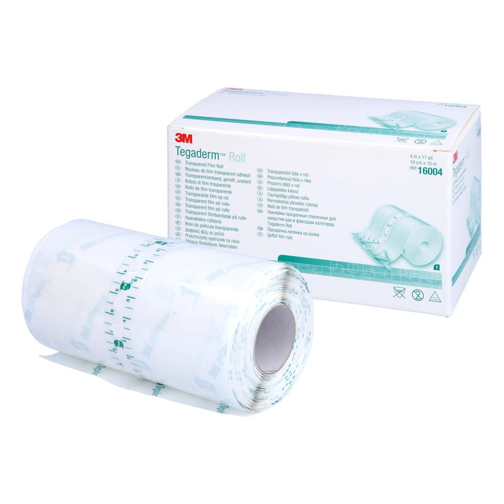 Das Produktfoto zeigt Tegaderm 3m Roll 10 Cmx10 M 16004 (1 stk) PZN 17534616