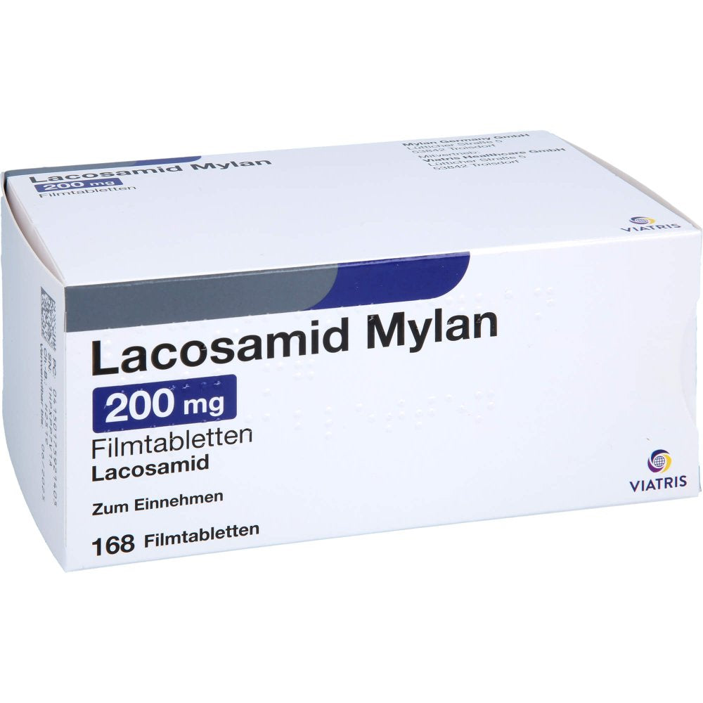 Lacosamid Mylan 200 Mg Filmtabletten (168 stk)