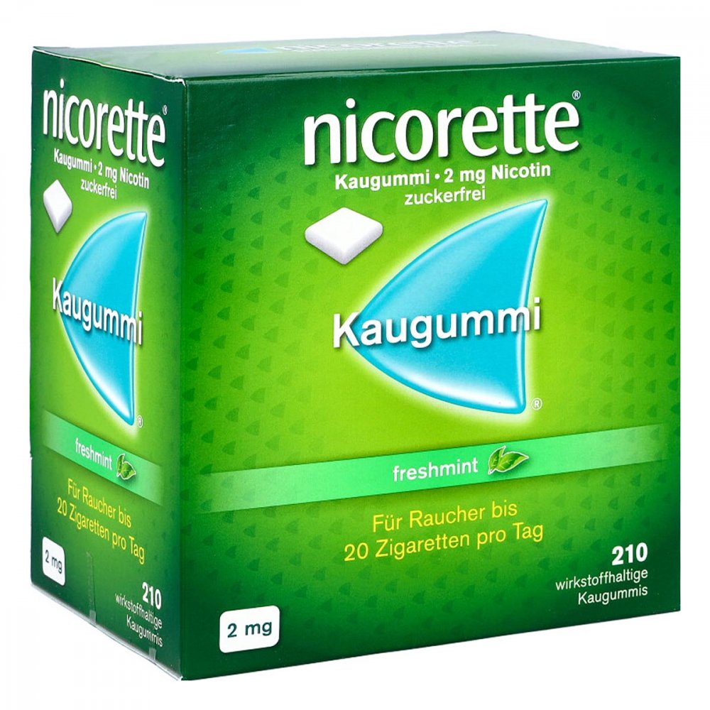Nicorette Kaugummi 2 Mg Freshmint (210 stk)