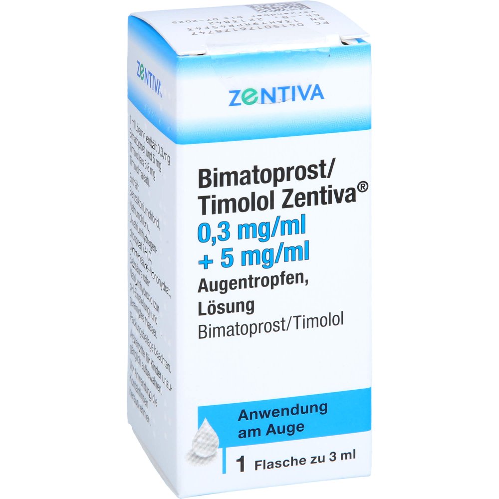 Bimatoprost/Timolol Zentiva 0,3mg/Ml + 5mg/Ml Atr (1X3 ml)
