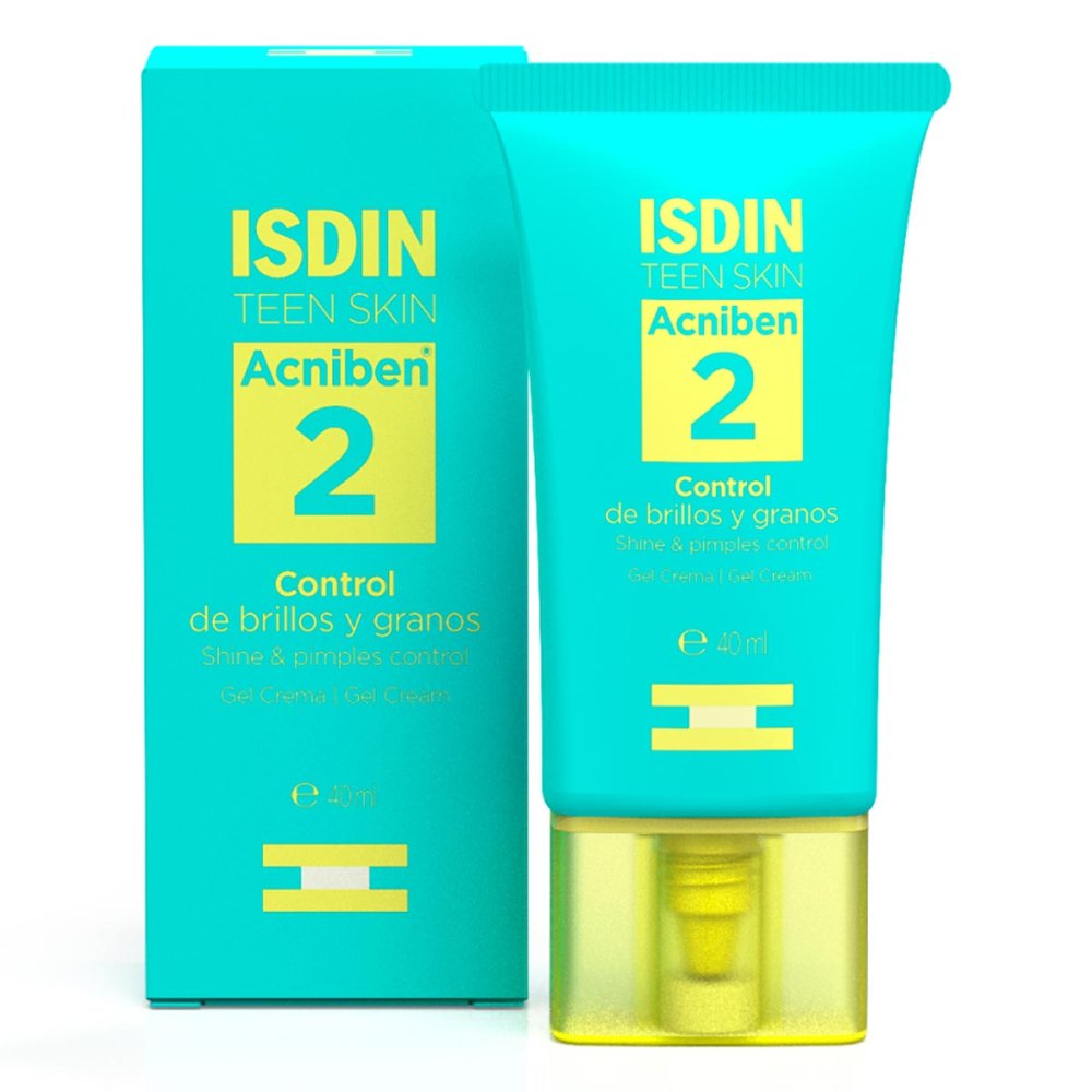 Das Produktfoto zeigt Isdin Acniben Teen Gel-Creme (40 ml) PZN 17618307