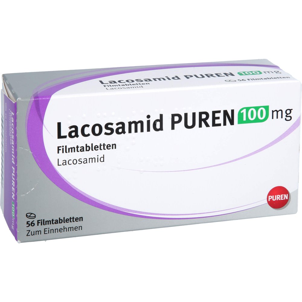 Lacosamid Puren 100 Mg Filmtabletten (56 stk)