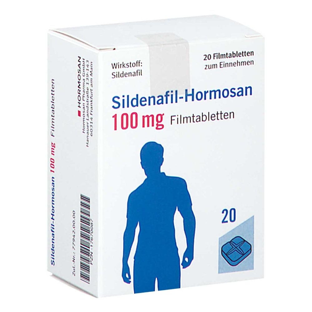 Sildenafil-Hormosan 100 Mg Filmtabletten (20 stk)