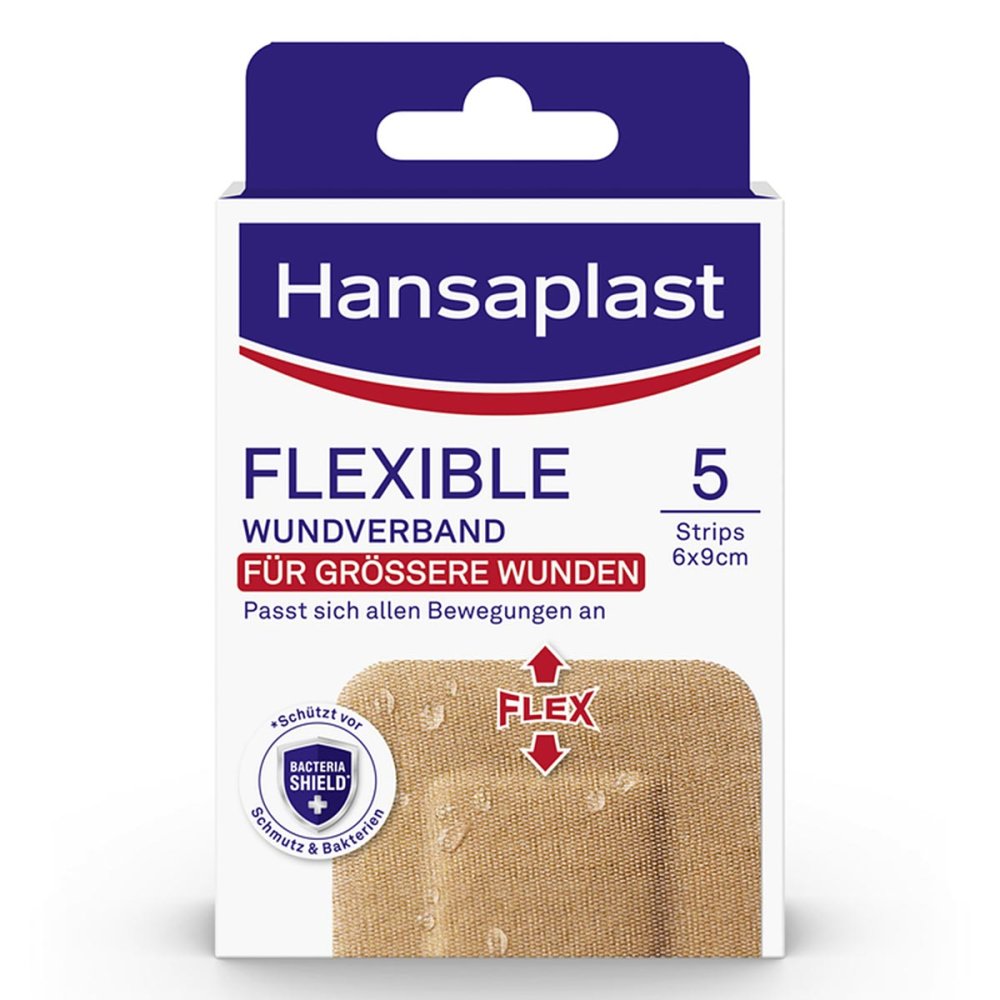 Hansaplast Flexible Wundverband 6x9,5 Cm Strips (5 stk)