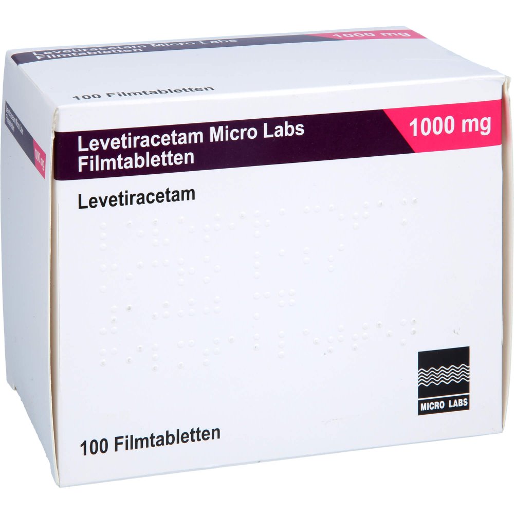 Levetiracetam Micro Labs 1000 Mg Filmtabletten (100 stk)