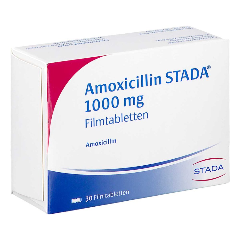 Amoxicillin Stada 1000 Mg Filmtabletten (30 stk)