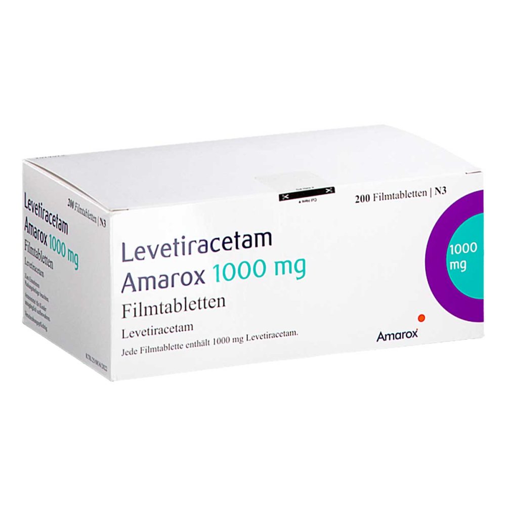 Levetiracetam Amarox 1000 Mg Filmtabletten (200 stk)