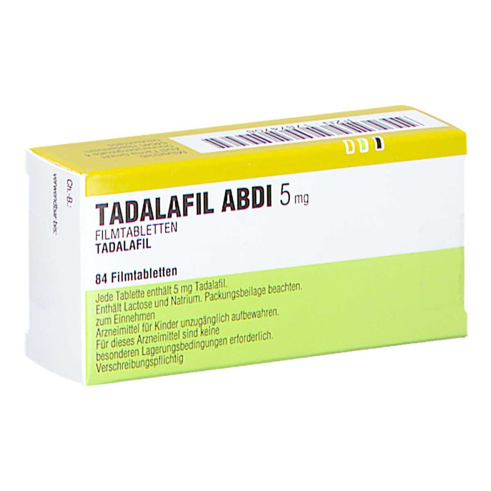 Tadalafil Abdi 5 Mg Filmtabletten (84 stk)