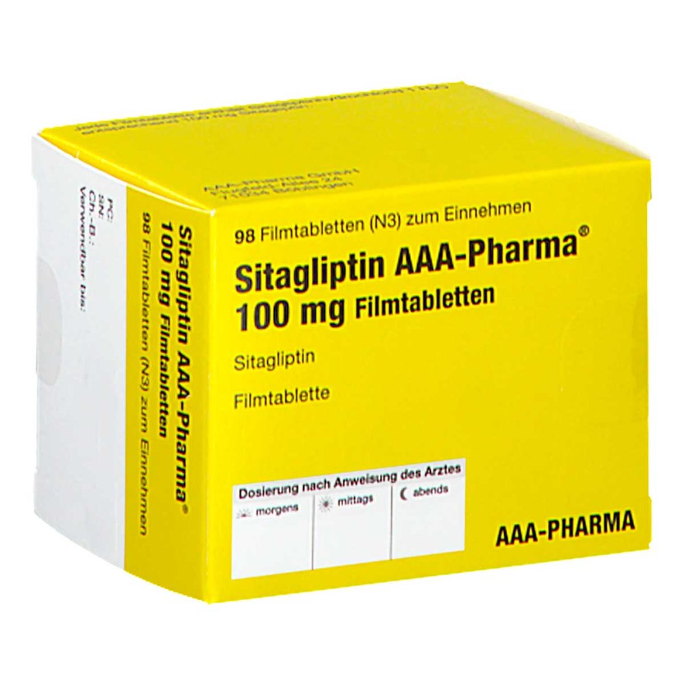Sitagliptin Aaa-Pharma 100 Mg Filmtabletten (98 stk)